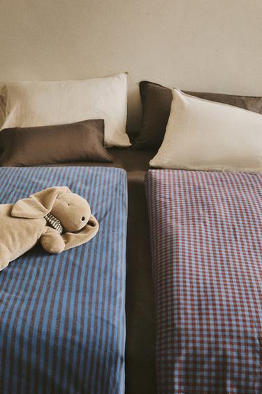 COPRIPIUMINO BAMBINI COTONE FLANELLA DOUBLE-FACE - Azzurro intenso di Zara