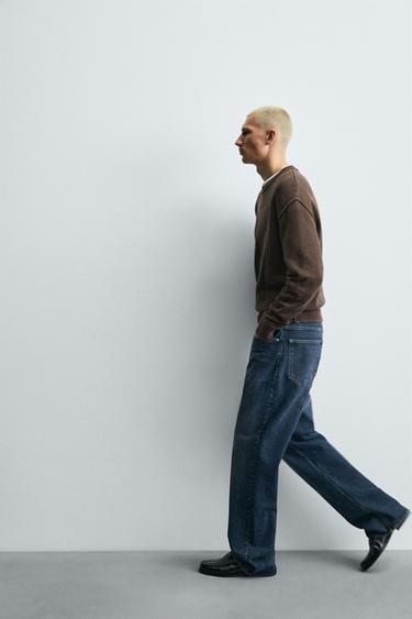PULL IMPRIMÉ DÉLAVÉ - Marron de Zara - Image 6