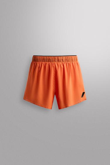 Zara RUNNING SHORTS - Orange