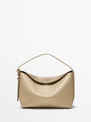 Bolso hombro pequeño piel napa - Arena de Zara