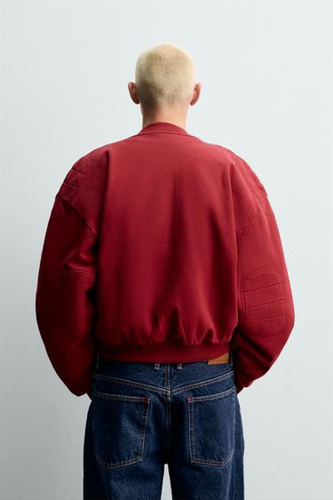 BLOUSON BOMBER MATELASSÉ CHAMPION ® X ZARA - Rouge de Zara - Image 2