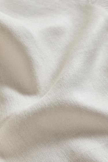 DECORATIVE LINEN BLANKET - Ecru by Zara