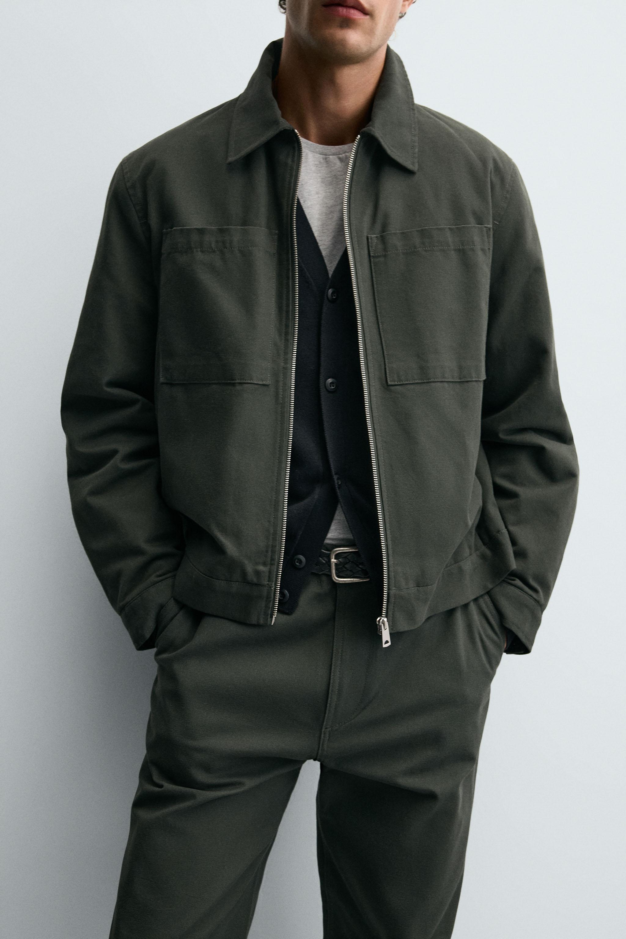 Zara QUILTED OVERSHIRT WITH POCKETS - thumbnail 5 of 9