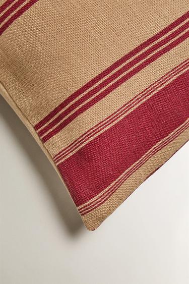 STRIPED CUSHION COVER - Light beige by Zara - Image 1
