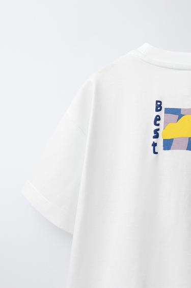 GRAPHIC PRINT T-SHIRT - White by Zara - Image 3