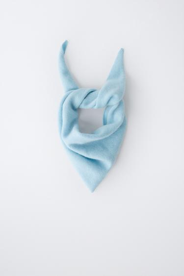 ZARA TIMELESS - PAÑOLETA 100% CASHMERE - Azul cielo de Zara