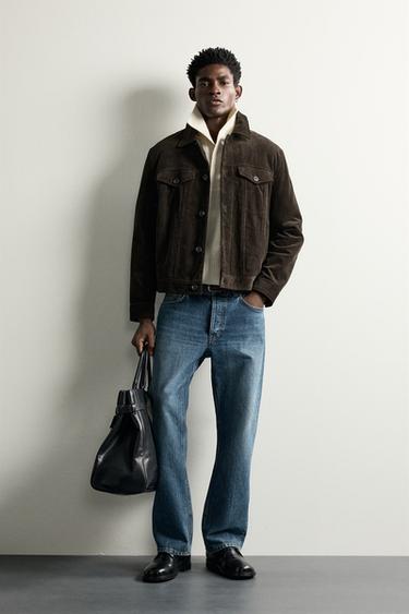 CAZADORA REGULAR FIT PANA - Marrón de Zara - Imagen 0