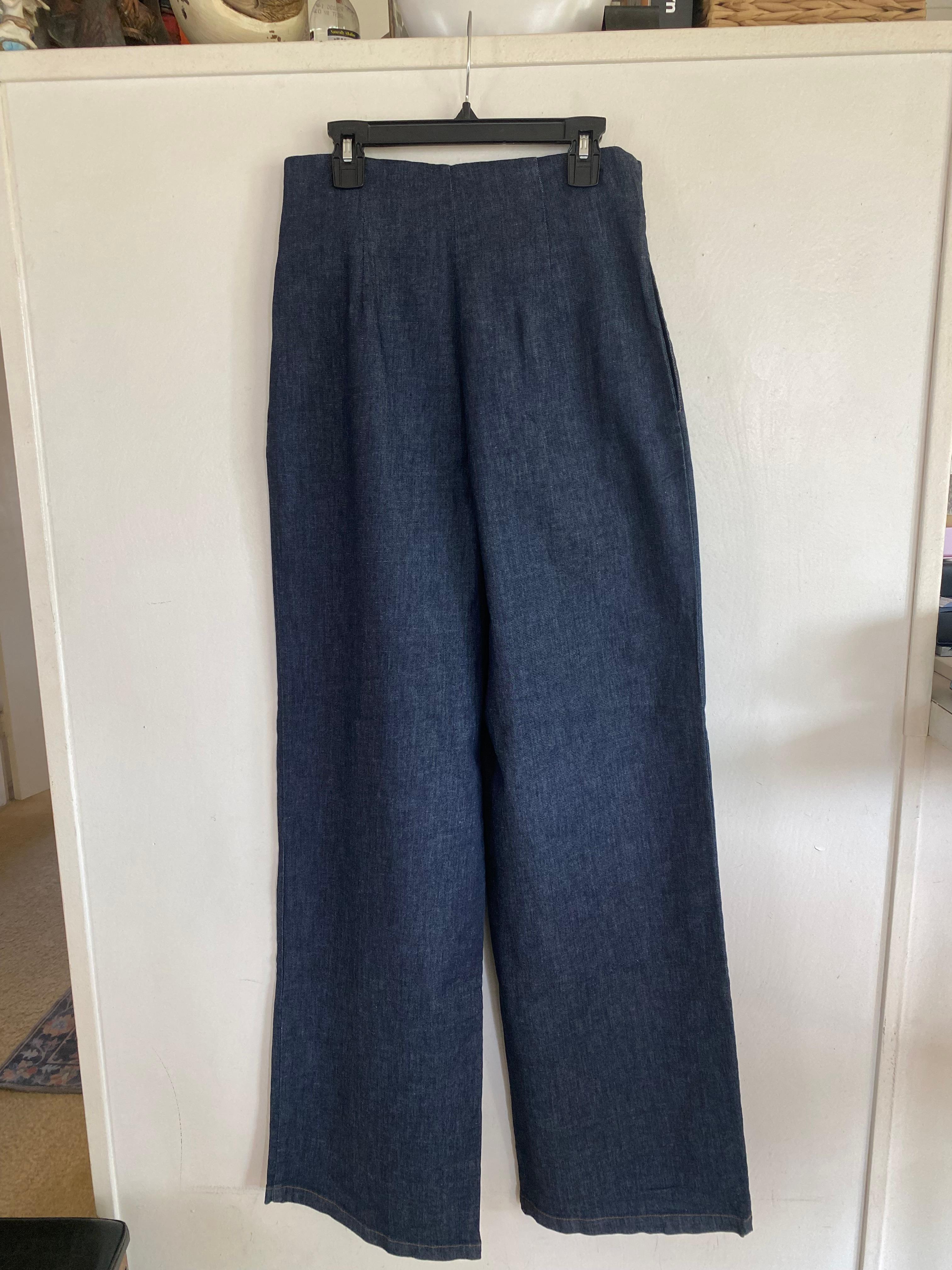 HIGH WAIST Z1975 WIDE LEG PAPERBAG JEANS SECOND HAND | Zara Preowned