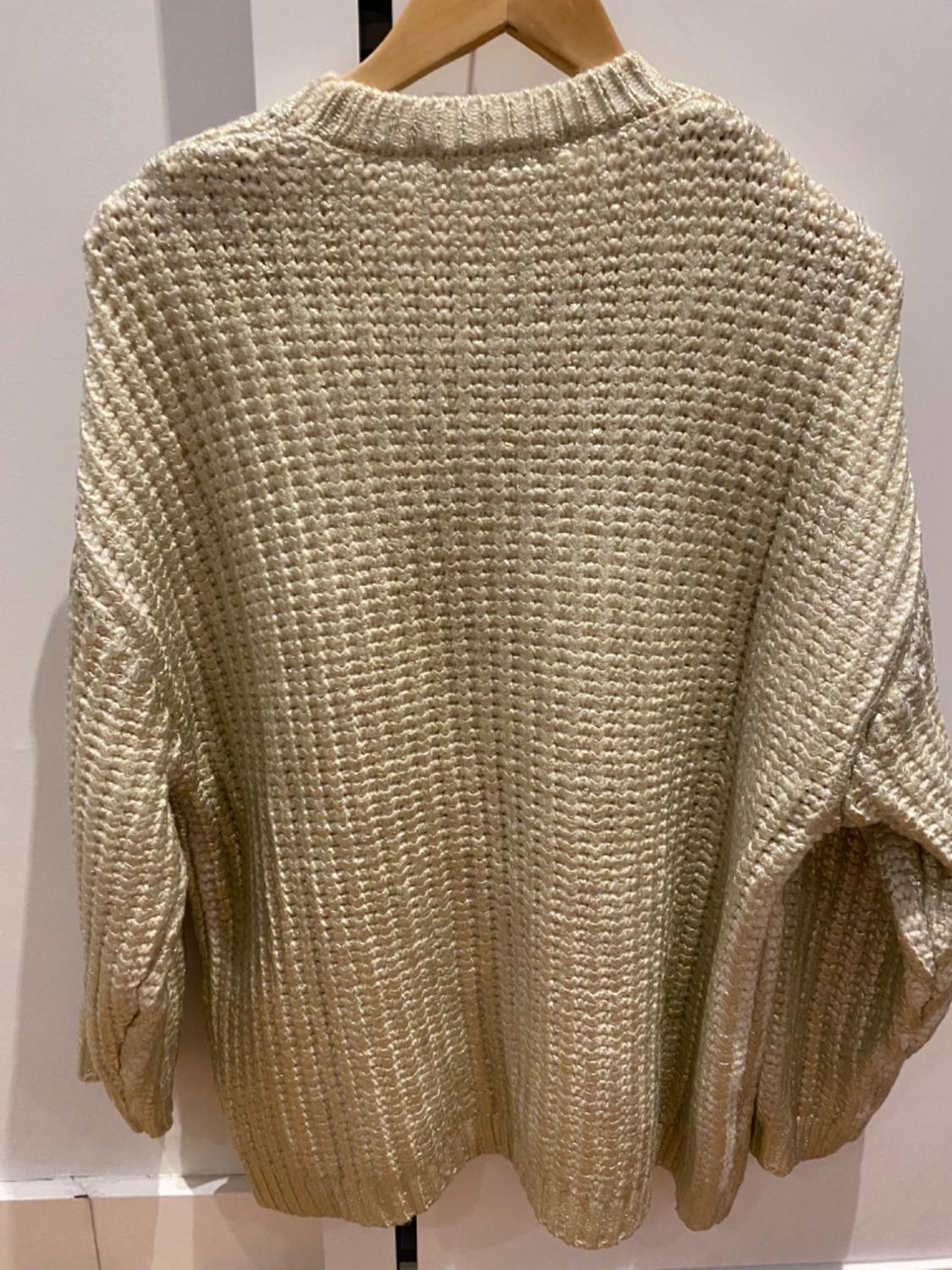 OVERSIZE FOIL KNIT SWEATER - Image 6