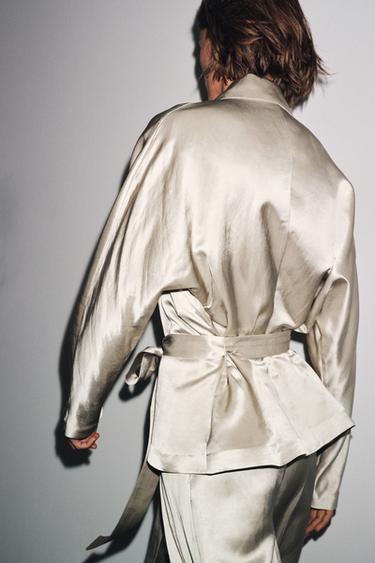 ENSEMBLE VESTE, CEINTURE ET PANTALON ZW COLLECTION - 937 de Zara - Image 2