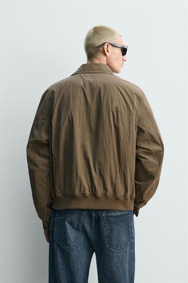 BLOUSON TECHNIQUE REGULAR FIT - Marron de Zara - Image 2