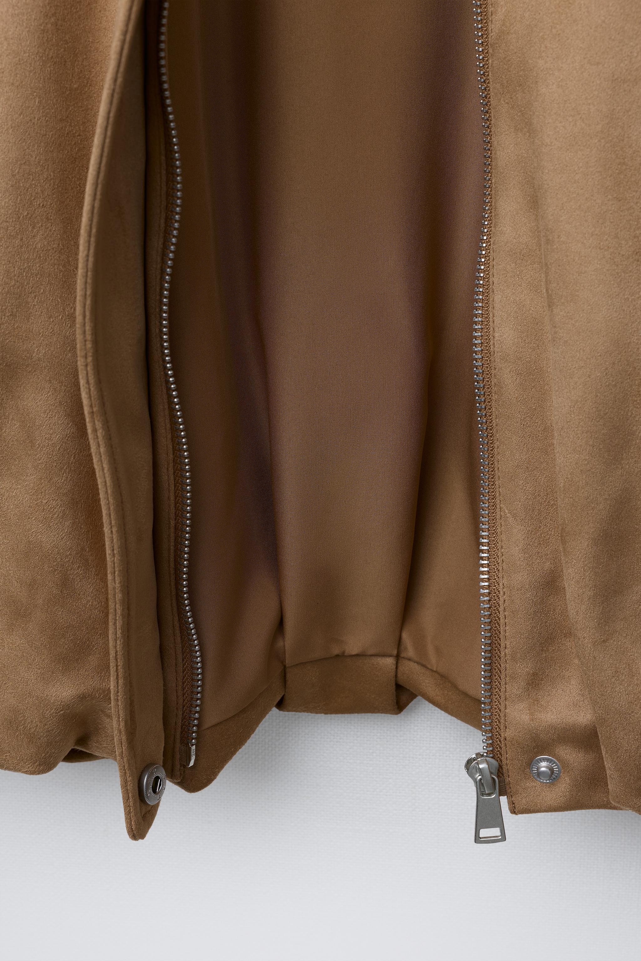 BLOUSON BOMBER EFFET DAIM