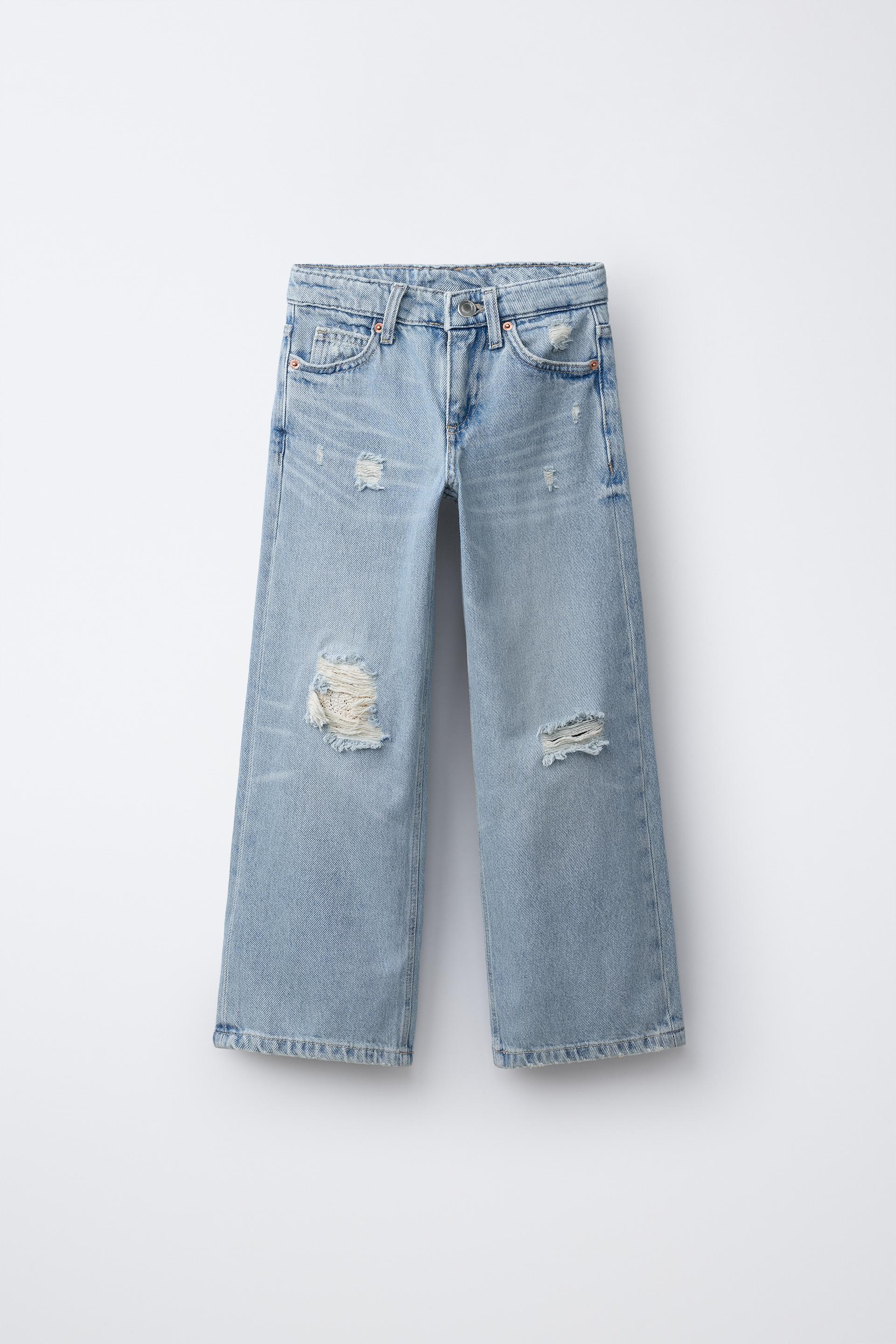 Crochet Wide-Leg Jeans