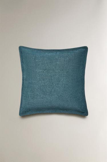 TEXTURED CUSHION COVER - Blue by Zara
