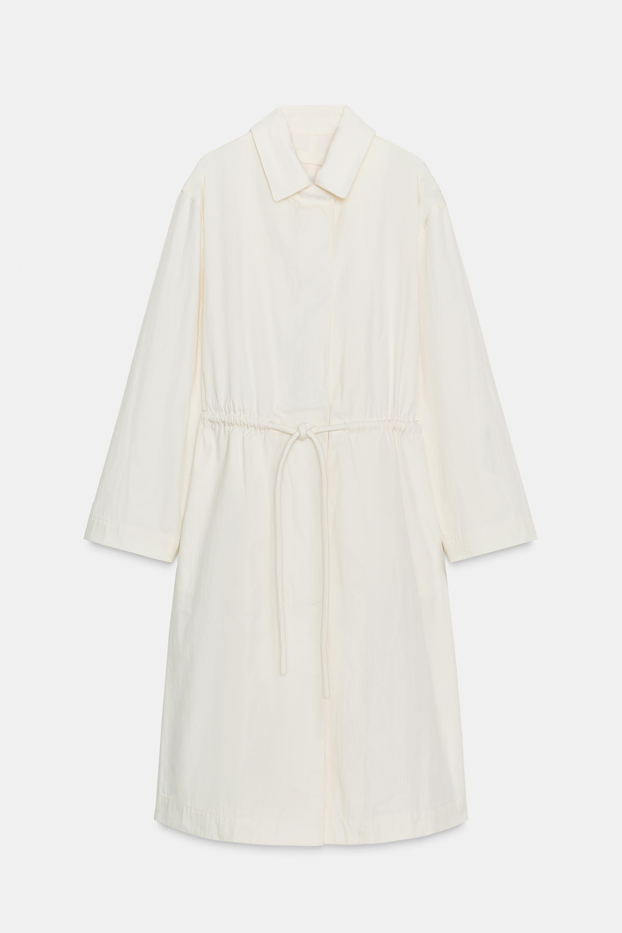 OVERSIZE TRENÇKOT ZW KOLEKSİYONU - Kirli-beyaz | ZARA Türkiye / Turkey