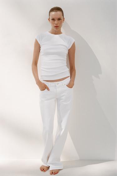 Zara WASHED COTTON SHIRT - White - Image 0