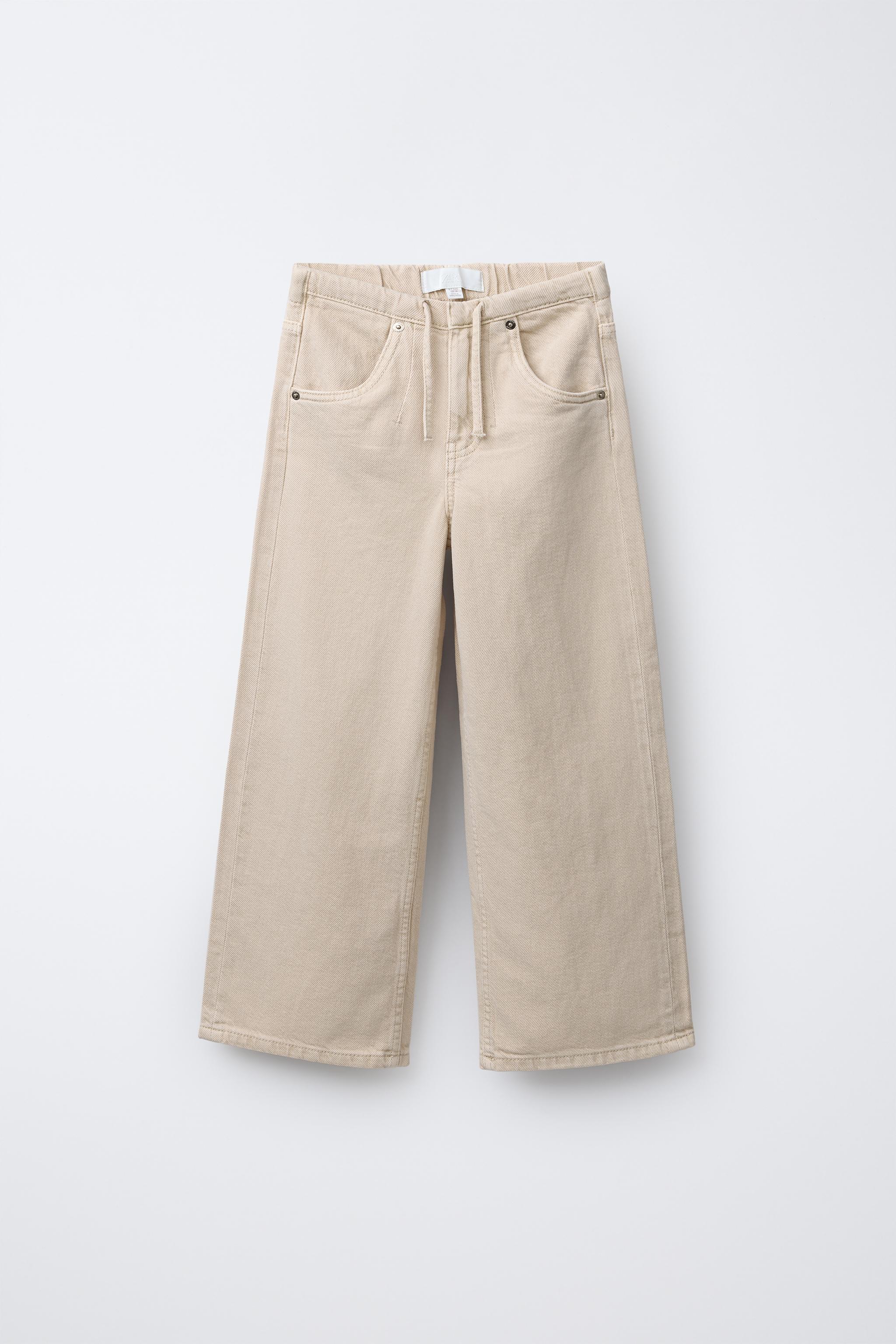 ワイドレッグジーンズ - ベージュ | ZARA Japan / 日本