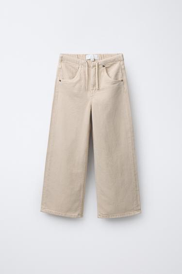 JEANS WIDE LEG - بيج الخاص بـ Zara - صورة 0