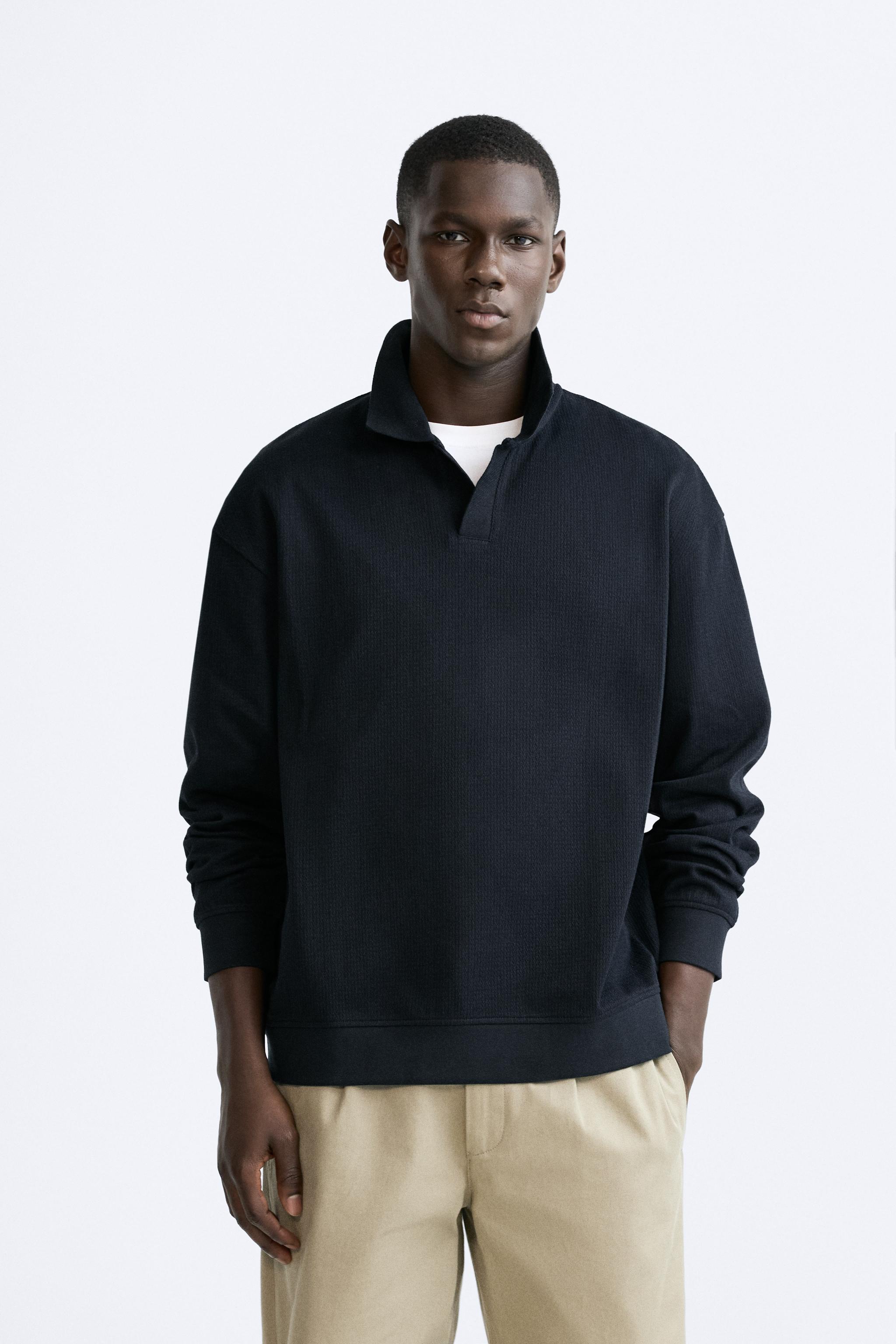 TEXTURED POLO - Navy blue | ZARA United States