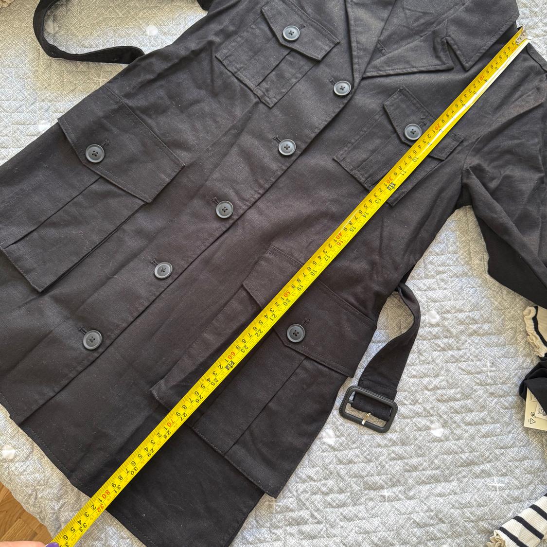 LINEN BLEND BELTED JACKET - Image 8