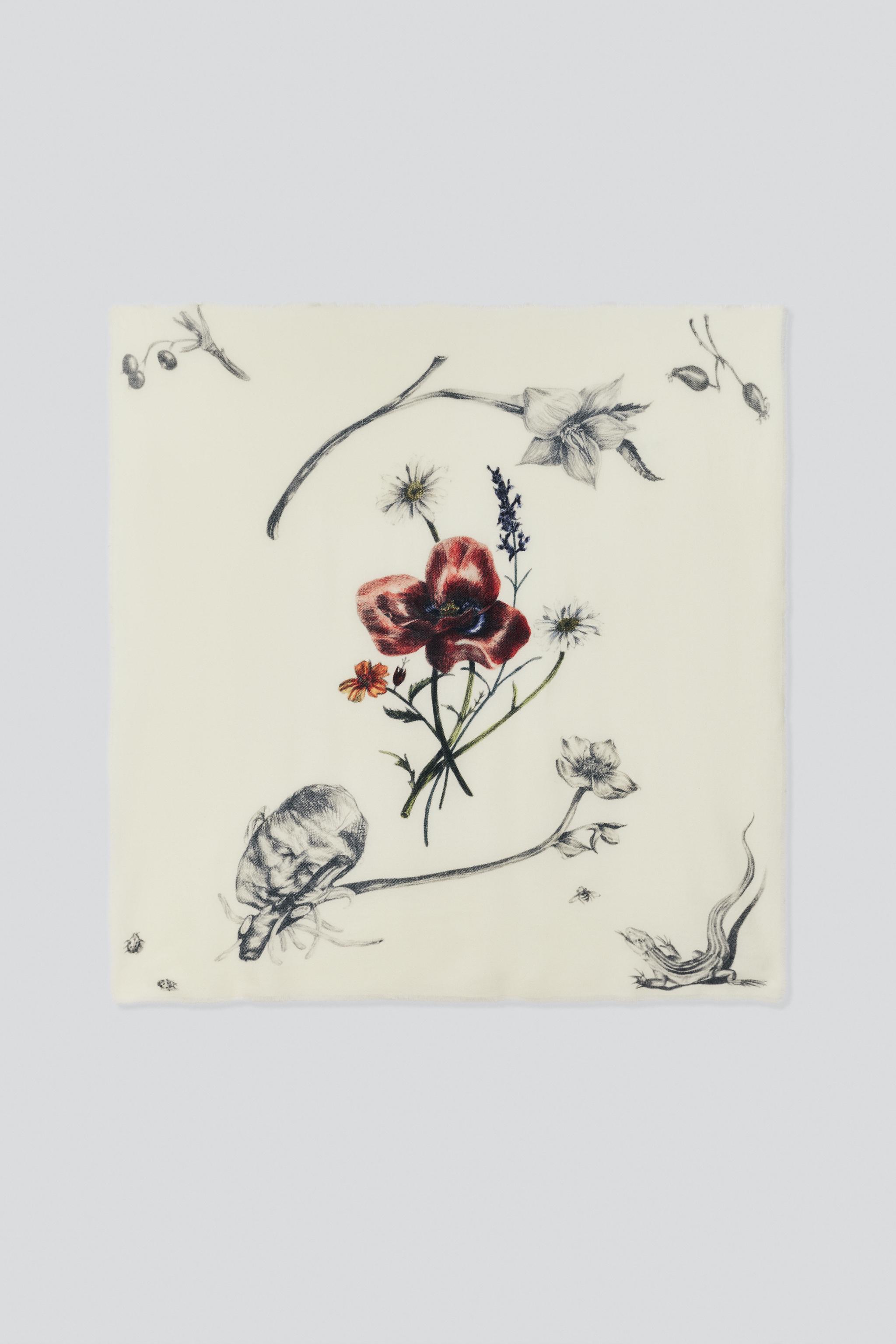 100% WOOL PRINTED SCARF