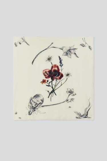100% WOOL PRINTED SCARF — Printed 1