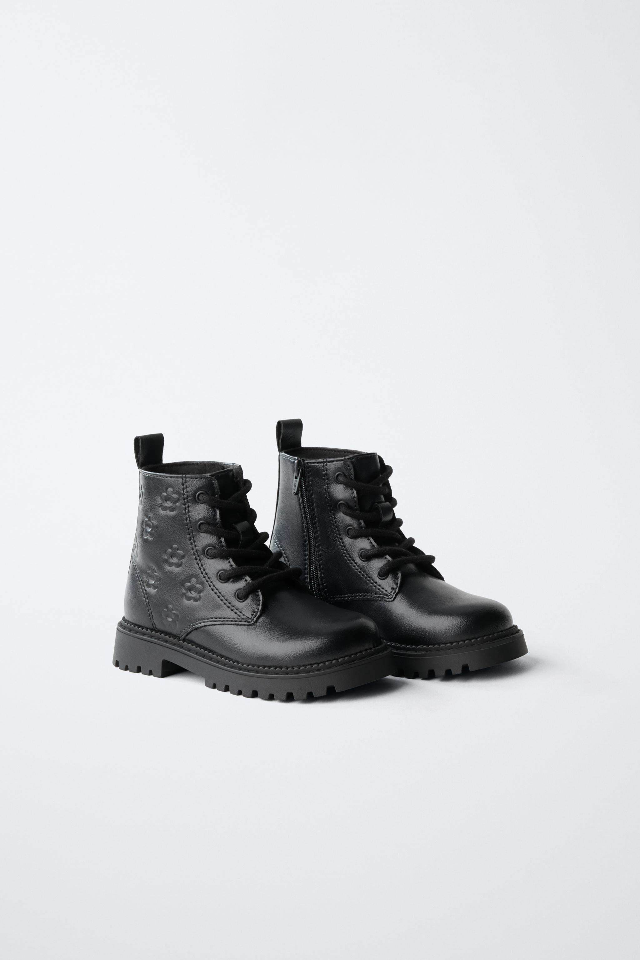 フラワーブーツ - ブラック | ZARA Japan / 日本
