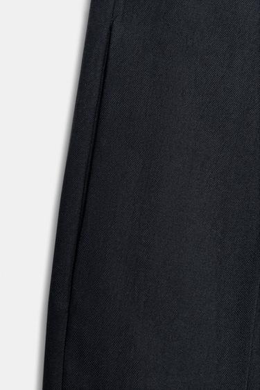 ZW COLLECTION WIDE-LEG PLEATED TROUSERS - Navy blue by Zara - Image 7