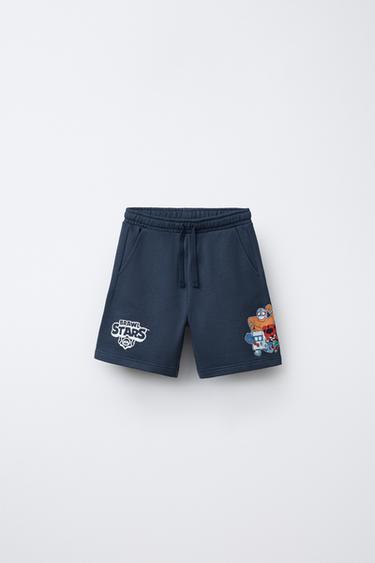 BRAWL STARS © SUPERCELL OY PLUSH BERMUDA SHORTS - Mid-blue by Zara