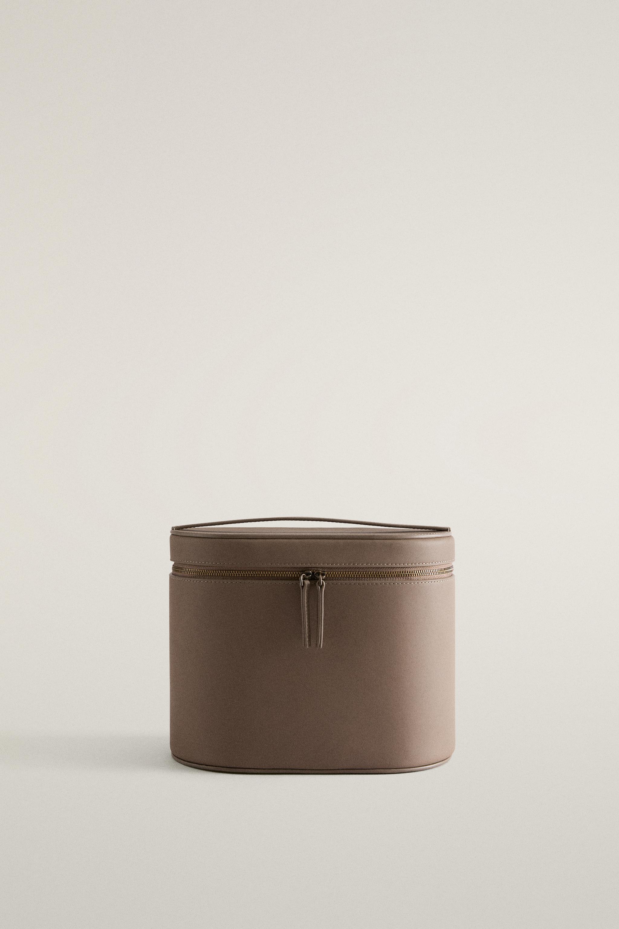 TROUSSE DE TOILETTE CUIR NAPPA MIROIR