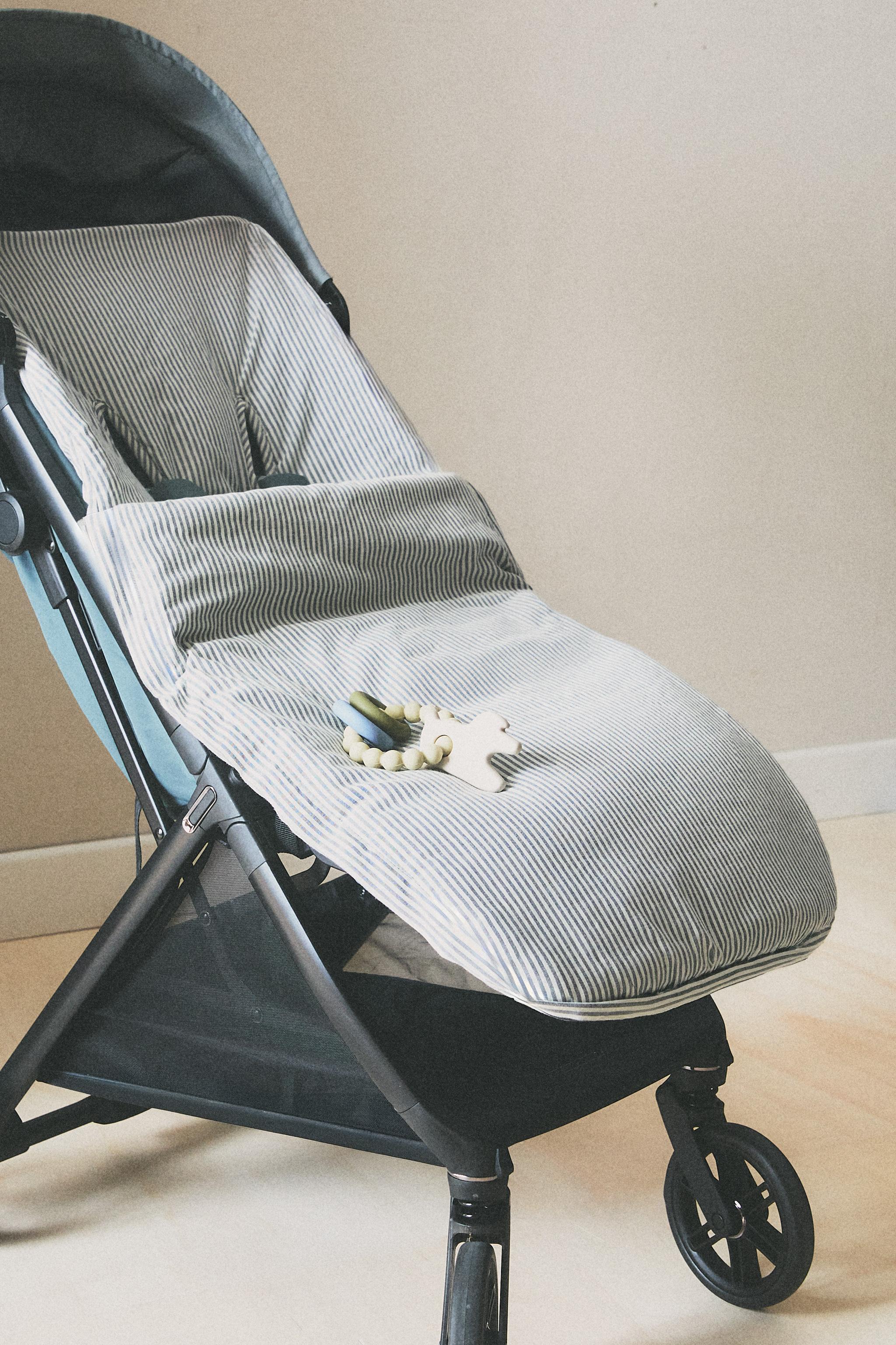 STRIPED BABY STROLLER BAG