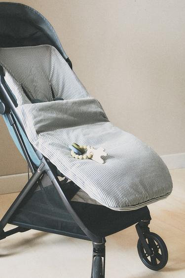 STRIPED BABY PUSHCHAIR SLEEPING BAG - Grey by Zara - Image 6