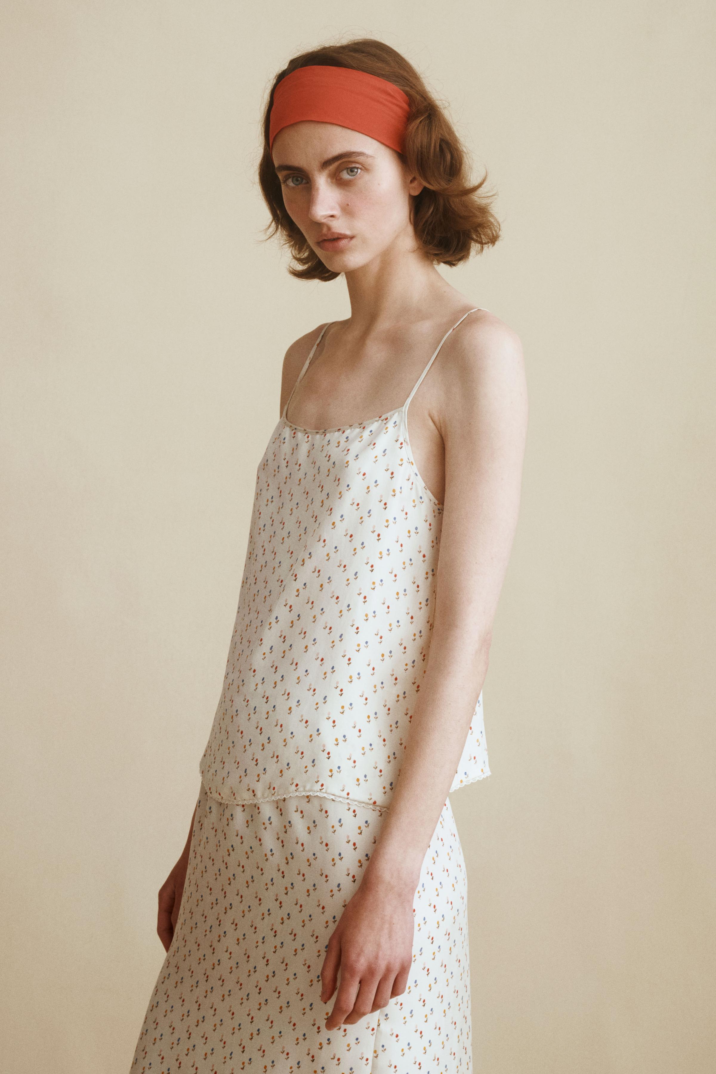 100% SILK TOP CREATED BY CARAMEL LONDON X ZARA — фото 2