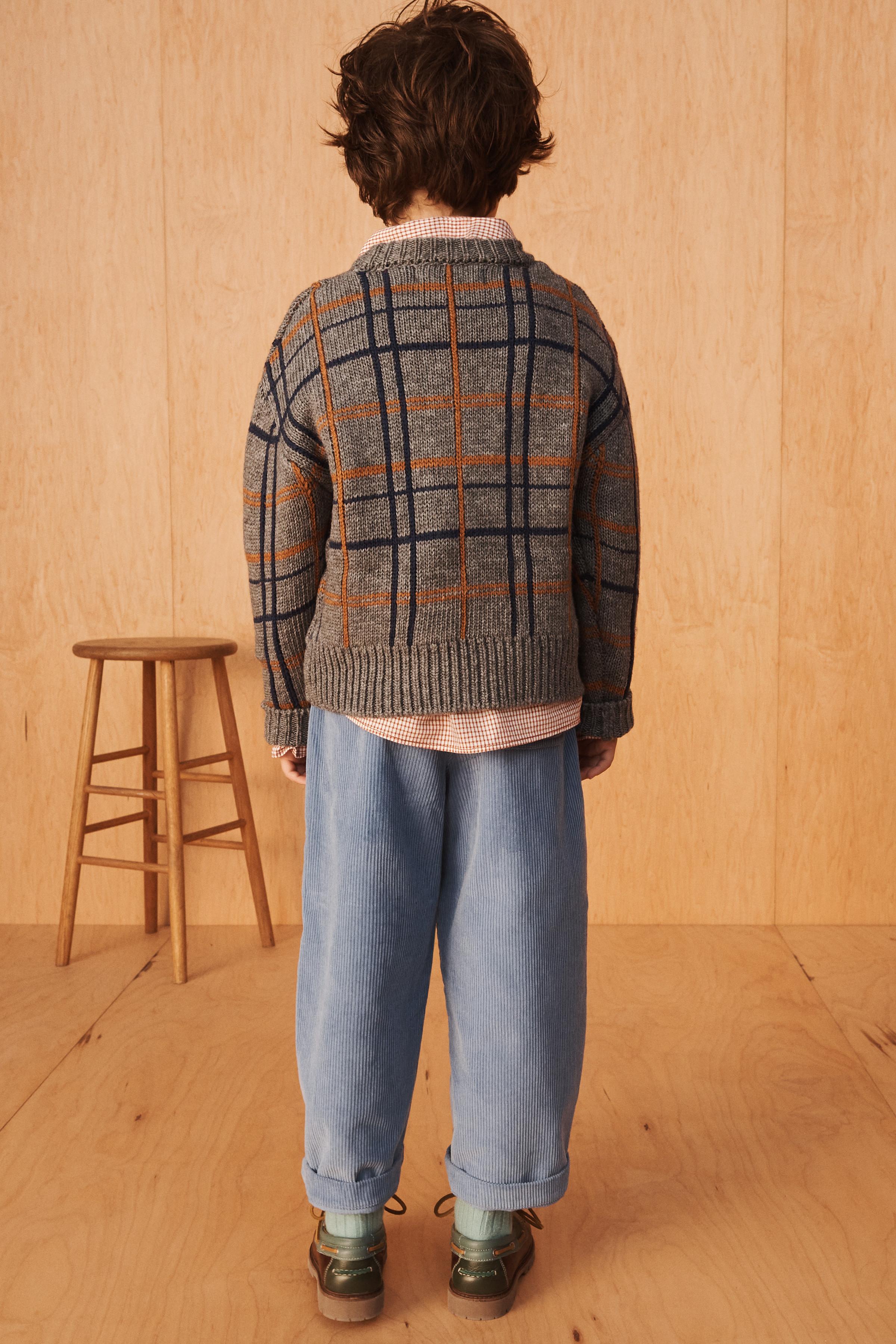 LIMITED EDITION CHECKED WOOL SWEATER