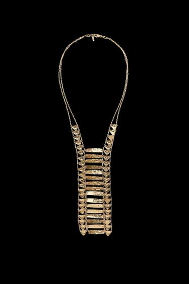 COLLAR PLACAS METÁLICAS - Dorado de Zara