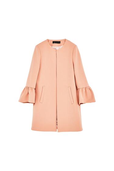 FRILLED SLEEVE COAT