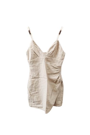 VESTIDO TIRANTAS CON ABALORIOS.