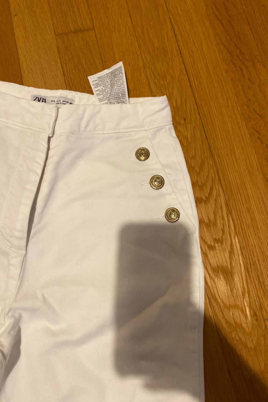 STRAIGHT FIT TROUSERS WITH GOLDEN BUTTONS - Image 2