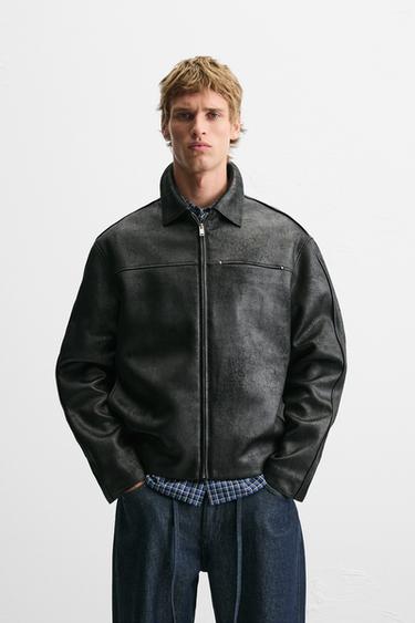 フェイクレザージャケット - メンズ | ZARA 日本