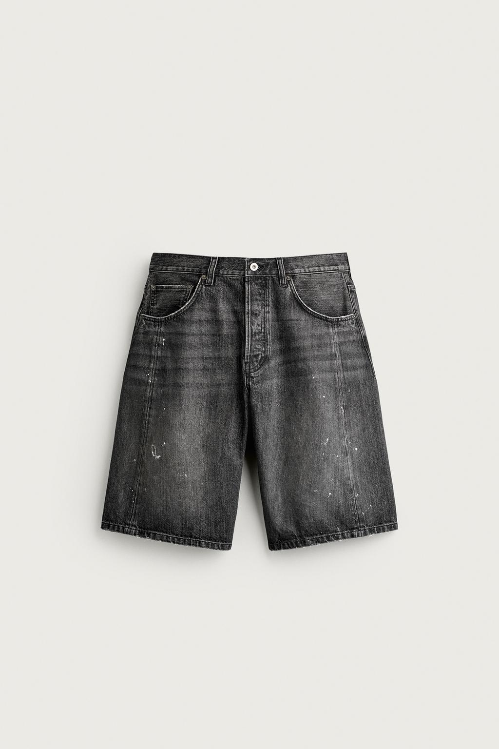BAGGY FIT DENIM BERMUDA SHORTS