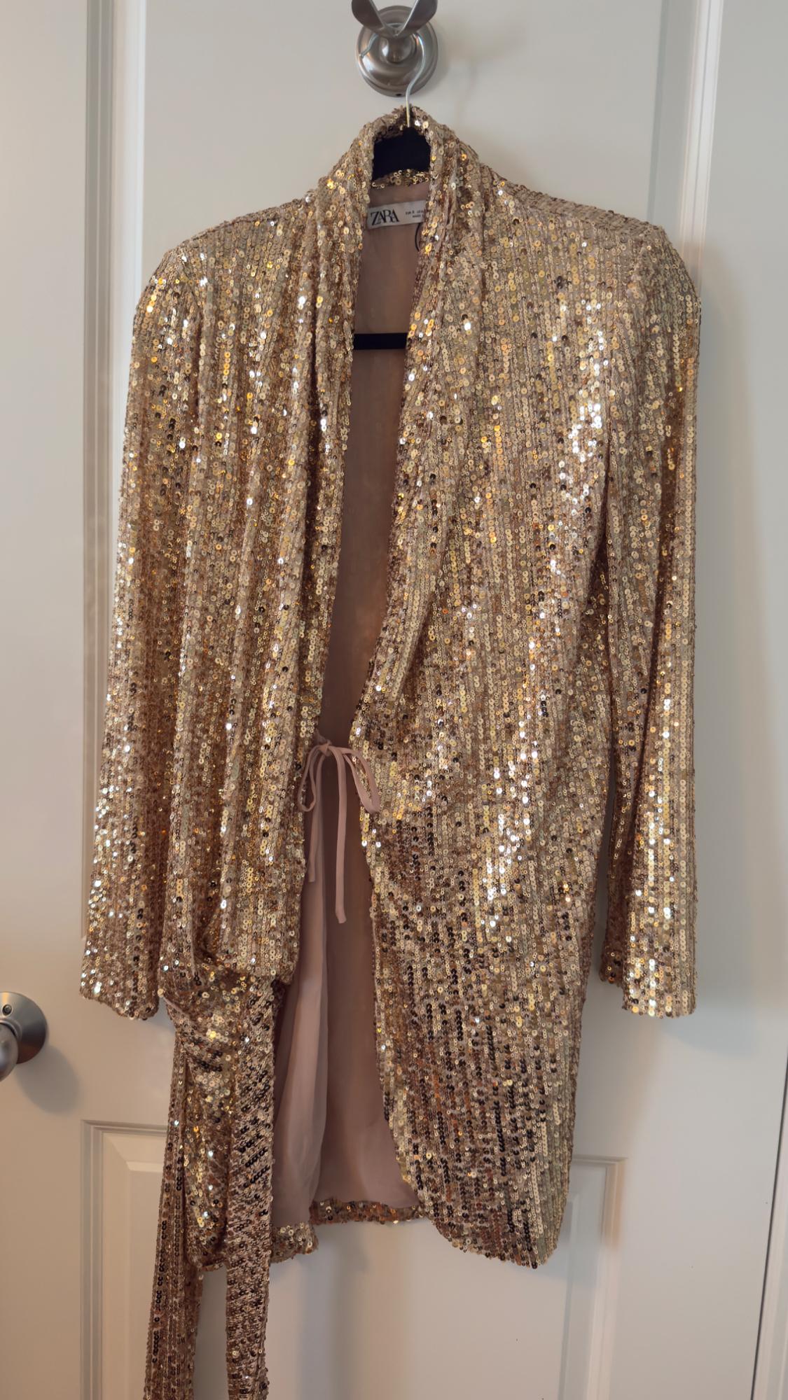 SHORT SEQUIN DRESS - Image 5