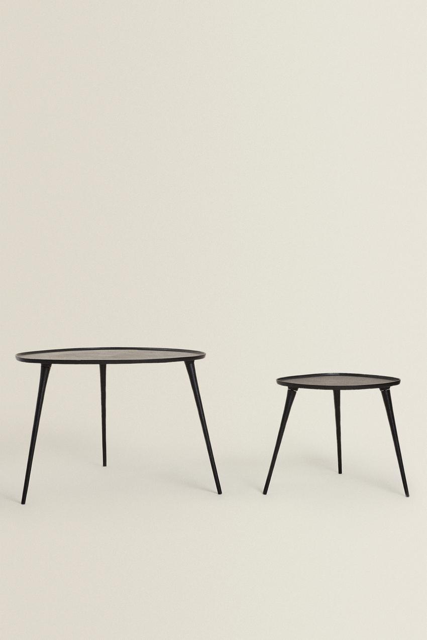 METALLIC SIDE TABLE - Black | ZARA United States