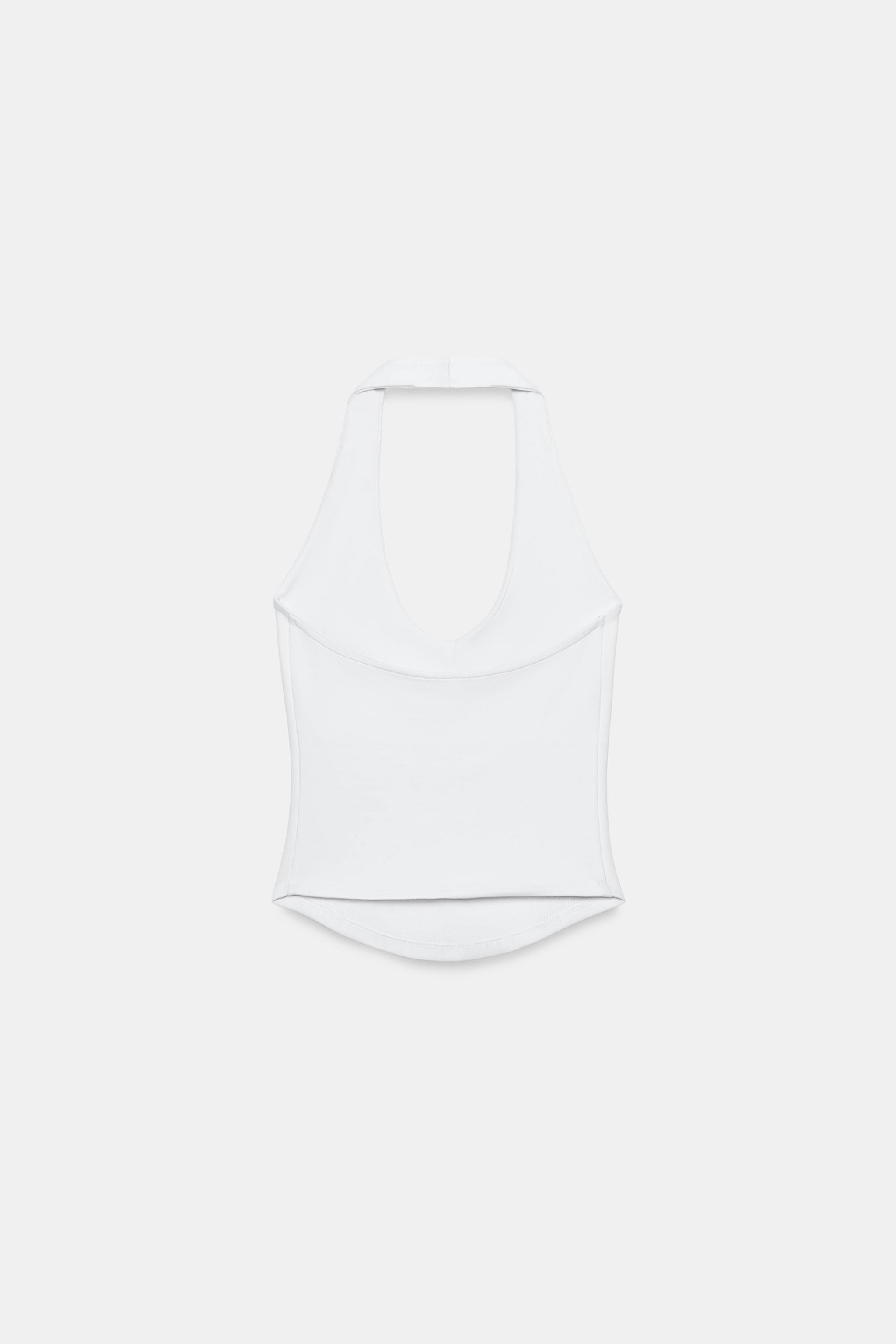 TOP HALTER À BASE ARRONDIE
