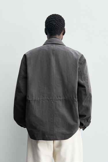 BLOUSON TECHNIQUE À POCHES UTILITY - Gris anthracite de Zara - Image 2