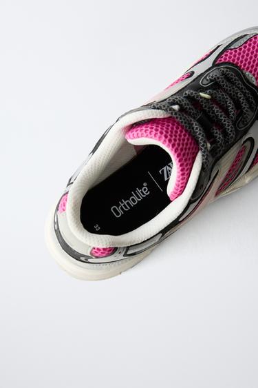 MESH TRAINERS - Pink by Zara - Image 5