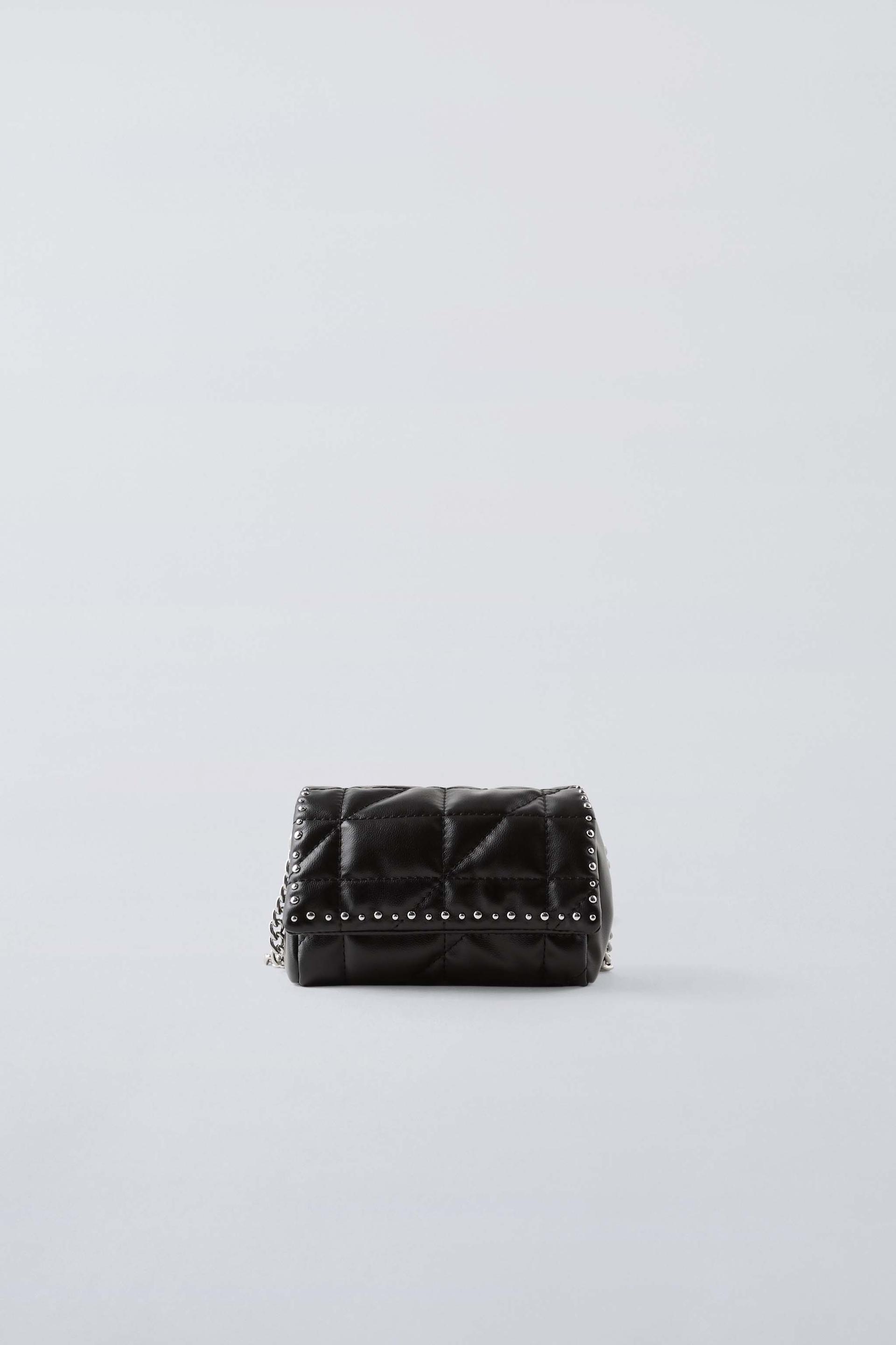 STUDDED QUILTED BAG - Black | ZARA United States