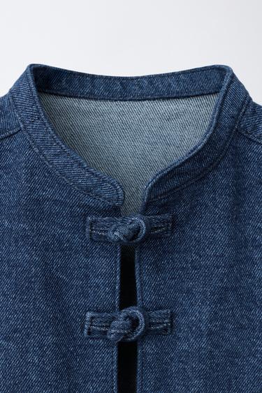 VESTE EFFET CHINÉ - Bleu de Zara - Image 2