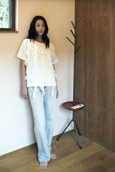 Z1975 STRAIGHT HIGH-WAIST LONG LENGTH JEANS - Indigo by Zara