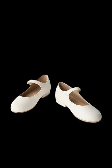 ZAPATO PIEL - Blanco de Zara