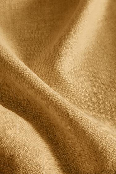 LOT DE SERVIETTES DE TABLE EN LIN DÉLAVÉ (LOT DE 2) - Moutarde de Zara - Image 3